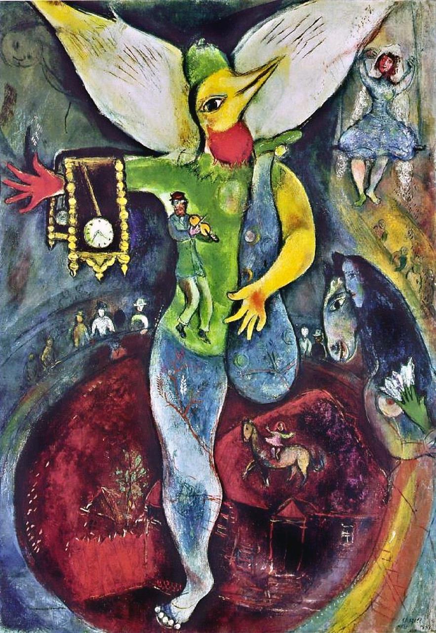Le Jongleur contemporain de Marc Chagall Peintures à l'huile